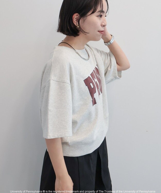 AMERICAN HOLIC 【RUSSELL×PENN】半袖スウェット Gray Mixture