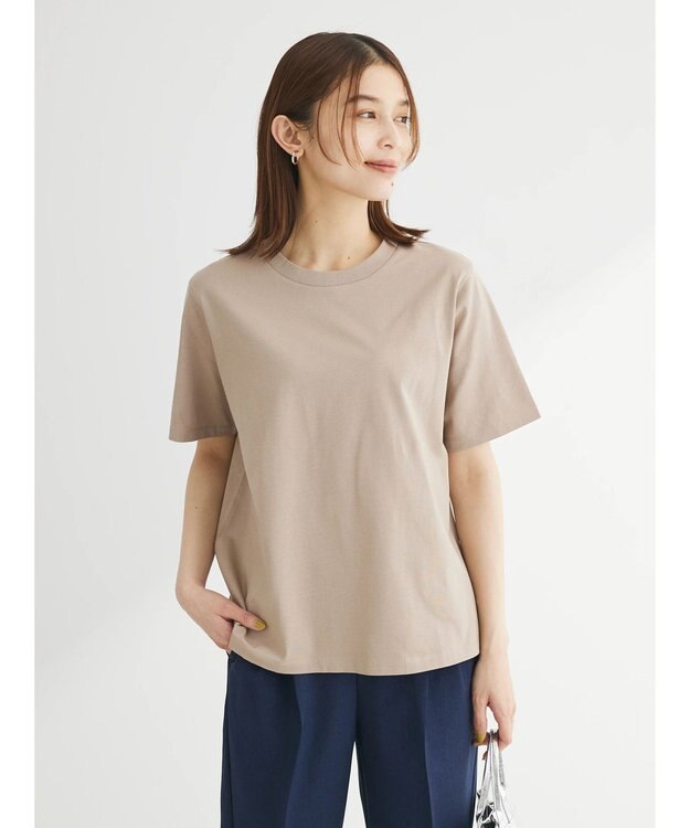 Green Parks 汗染み防止クルーネックＴシャツ Mocha