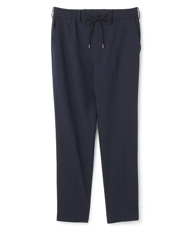 JOSEPH HOMME 【WEB・一部店舗限定】 エアーグリットサッカーストレッチ　ドロスト付テーパードパンツ / PEGG CONVERTIBLE ネイビー系