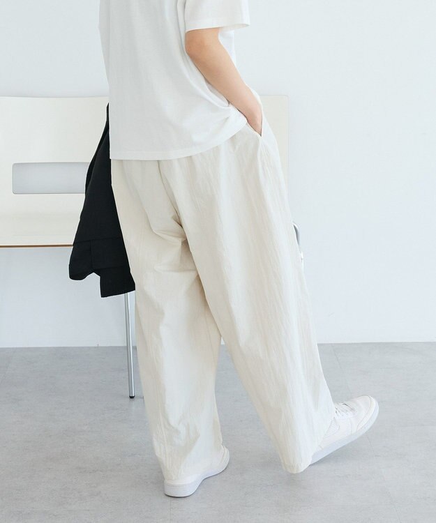 CRAFT STANDARD BOUTIQUE コットンナイロンカーブパンツ Ivory