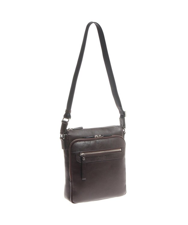 ACE BAGS & LUGGAGE ultima TOKYO ウルティマ トーキョーケヴィン ショルダーバッグ タテ型 レザー 77993 ダークブラウン
