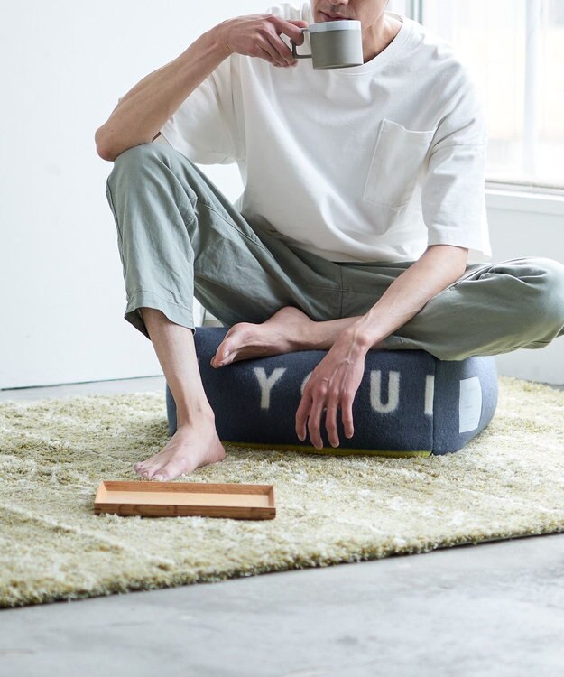 LOOM&SPOOL CYEフロアクッション ネイビー