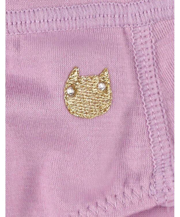 tsumori chisato SLEEP ツモリチサト ショーツ 綿混ベア天竺素材(身生地) はきこみ丈あさめ レディース UPX400/ワコール パープル