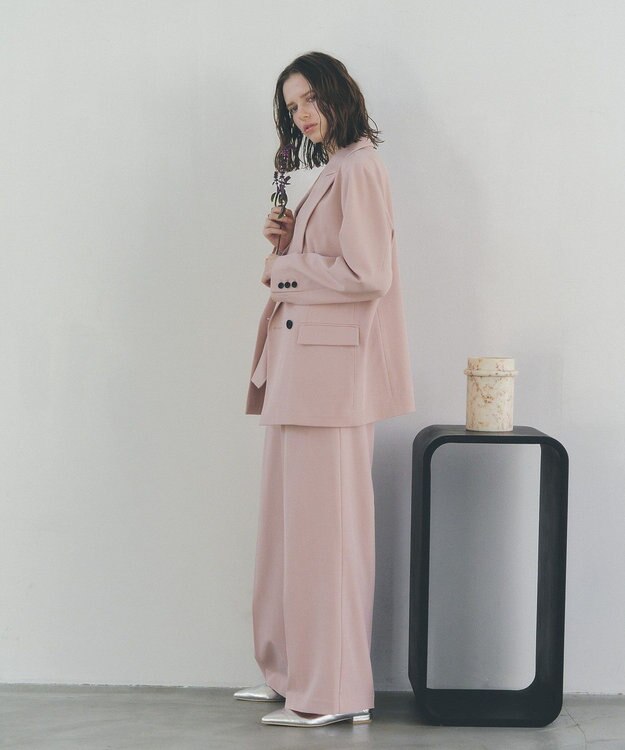 YECCA VECCA タックワイドパンツ Pink