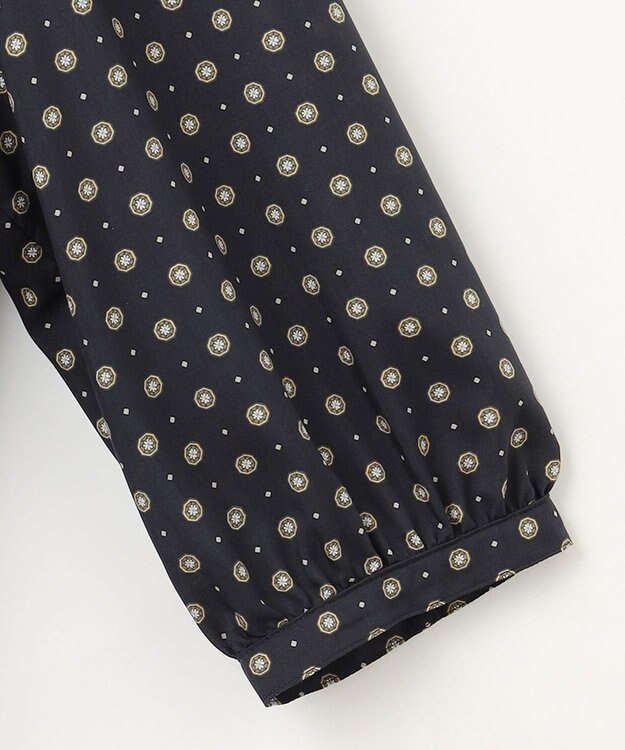 J.PRESS LADIES L 【洗える】ジオメトリックプリント ワンピース ネイビー系5