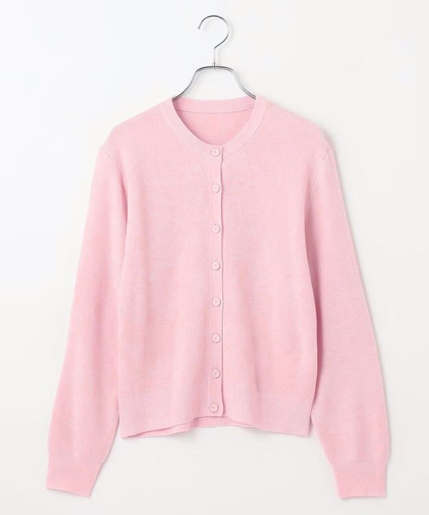 #Newans 【カシミヤ混】コンパクトニットカーディガン ローズ系