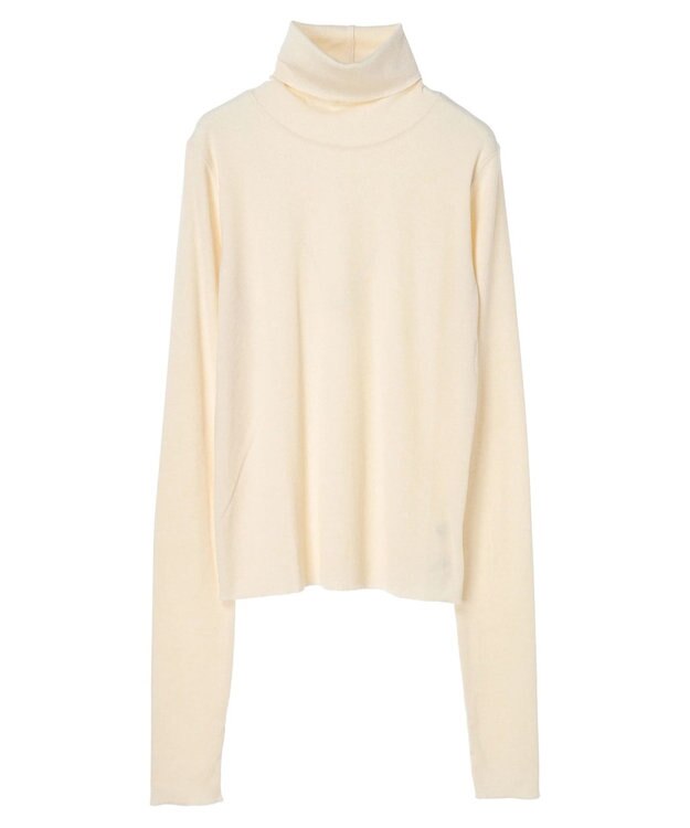 earth music&ecology ＴＲウールブレンドタートルネックプルオーバー Ivory