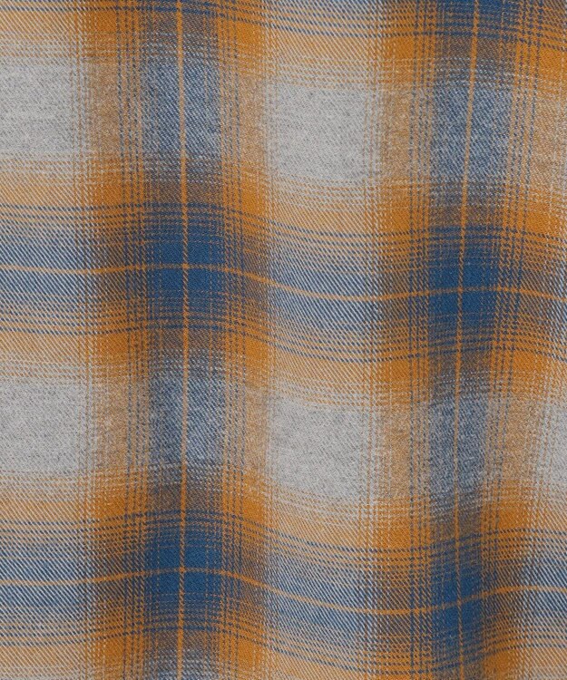 J.PRESS MEN 【WEB・一部店舗限定】チェックフランネル シャツ / B.D. オレンジ系3