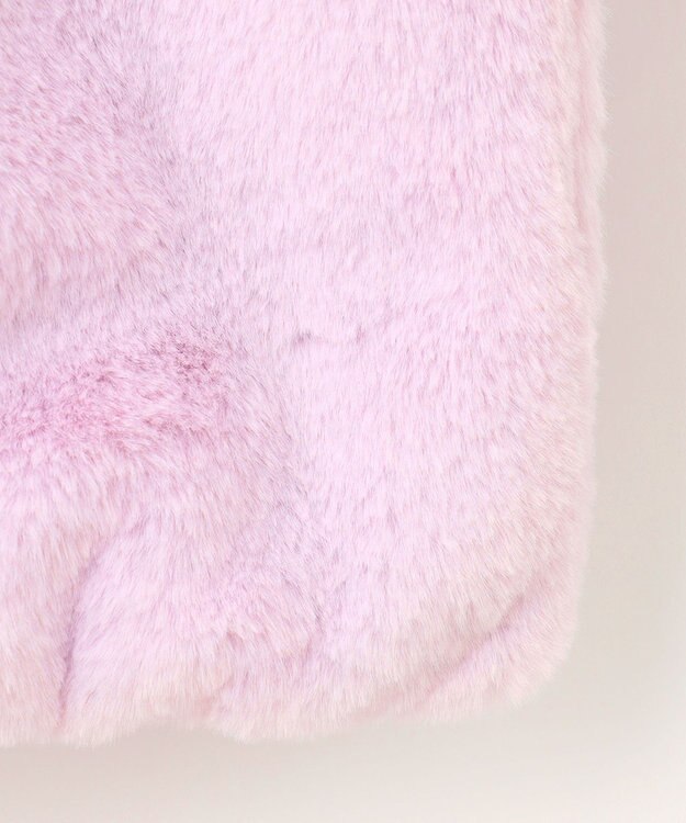 ANY KIDS アニマル耳 フェイクファー ブルゾン ラベンダー×ウサギ