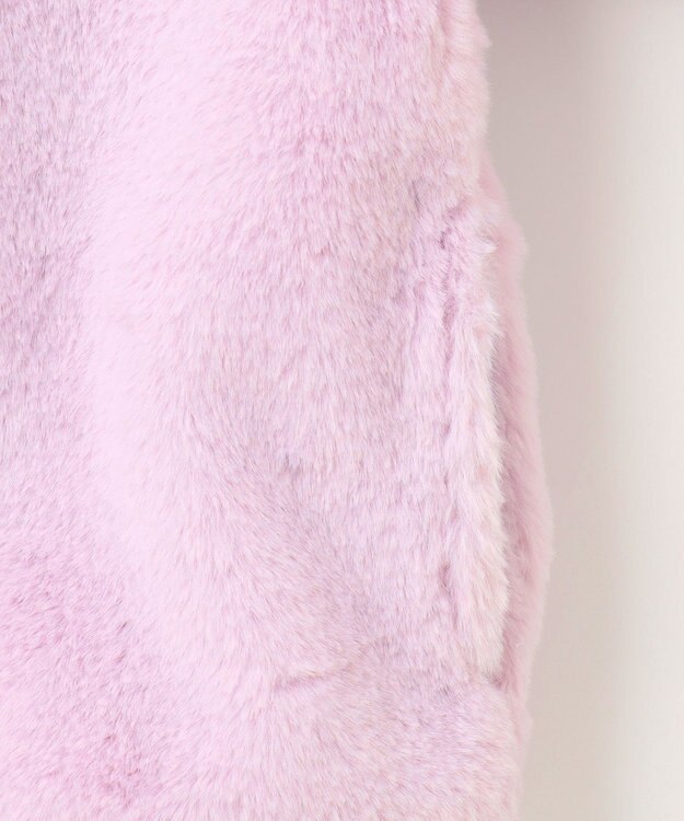 ANY KIDS アニマル耳 フェイクファー ブルゾン ラベンダー×ウサギ