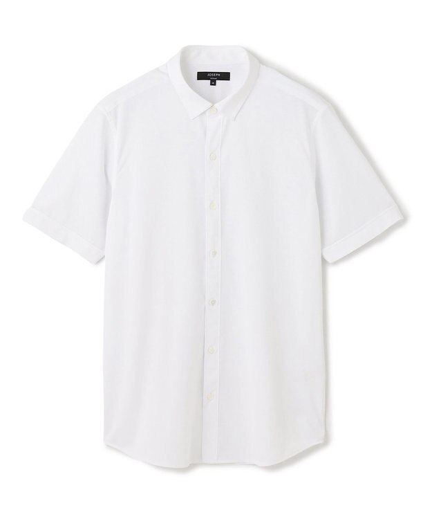 JOSEPH HOMME ＜新色追加＞【ストレッチ】ハイゲージコットンジャージー 　レギュラーカラーシャツ ホワイト系