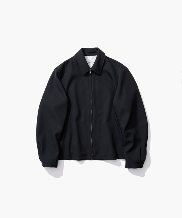 ATON BACK SATIN | ハリントンジャケット - UNISEX BLACK