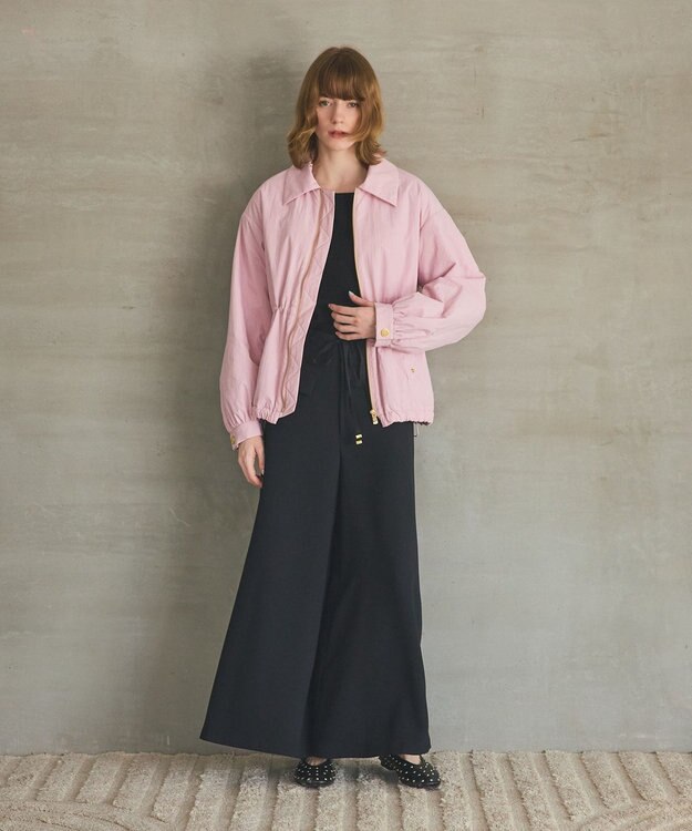 GRACE CONTINENTAL ナイロンパディングブルゾン ピンク