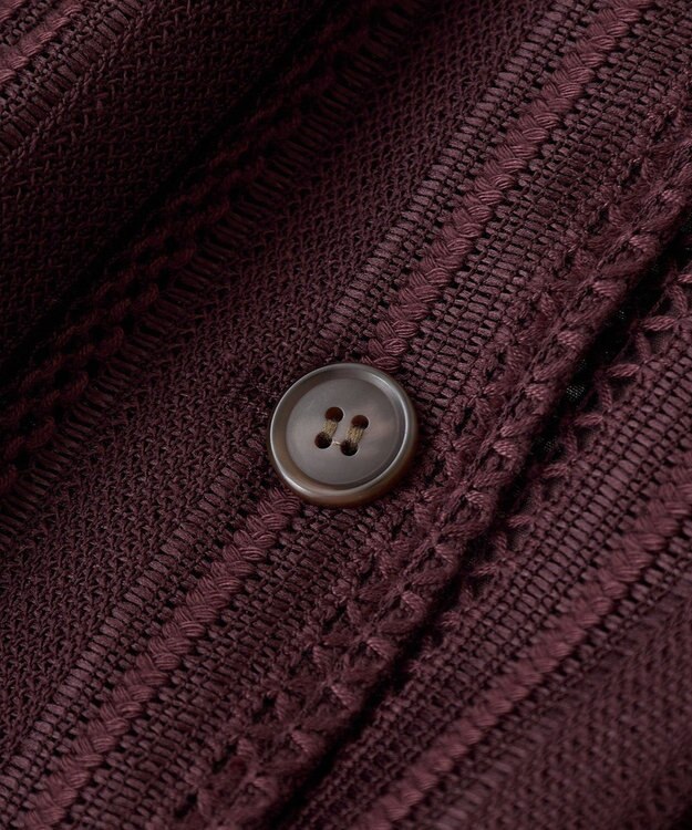 AMERICAN HOLIC 幾何学レースウエストドロストジャケット Chocolat