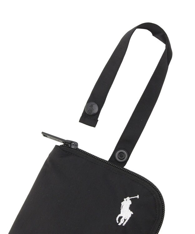 MOONBAT POLO RALPH LAUREN(ポロ ラルフローレン) ポロポニー ポケッタブル 傘袋 吸水生地 無地 折りたたみ傘用 ブラック