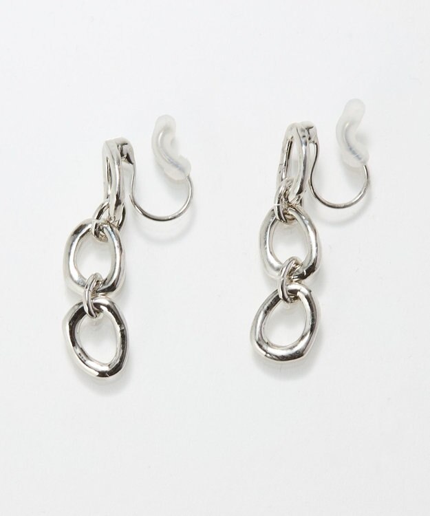 Phoebe 〈痛くないシリーズ/金属アレルギー対応〉ボールドチェーンライトフィットイヤリング　シルバー/ニッケルフリー シルバー