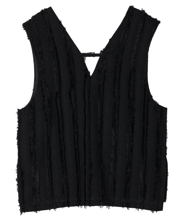 Green Parks デザインＶネックベスト Black