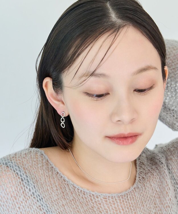 Phoebe 〈痛くないシリーズ/金属アレルギー対応〉ボールドチェーンライトフィットイヤリング　シルバー/ニッケルフリー シルバー