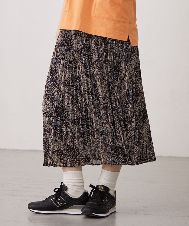 J.PRESS YORK STREET 【WOMEN】エアリープリーツ デザインスカート
