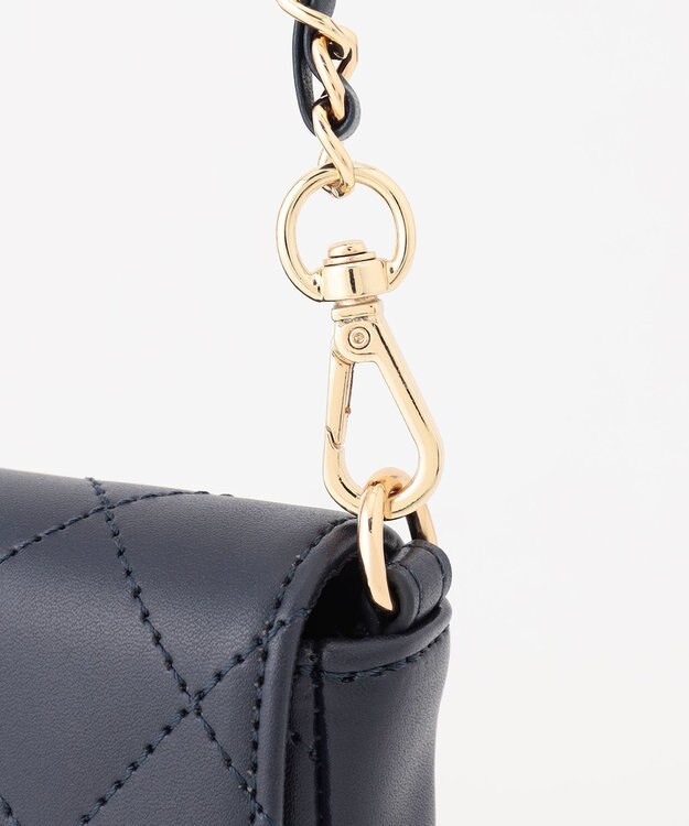 23区 ポーチ付 キャンバス トートバッグ ネイビー系