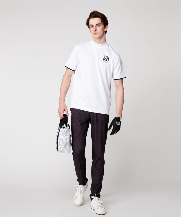 23区GOLF 【MEN】ステッカー柄プリント パンツ ブラック系4