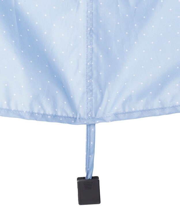 MOONBAT FLAT PURE サイクル レインポンチョ ドット 自転車 収納袋付き サックスブルー