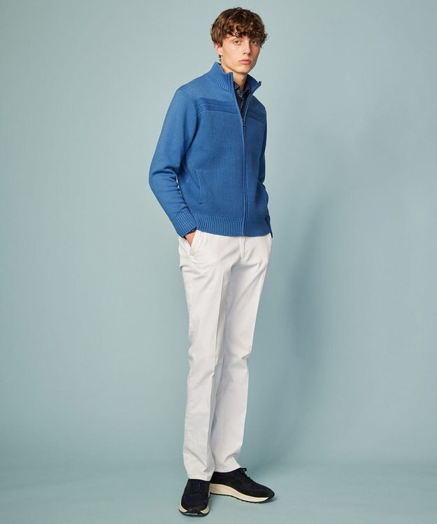 JOSEPH ABBOUD 【キングサイズ・快適な着心地・イージーケア】コンパクトジャージープリント シ ャツ ネイビー系5