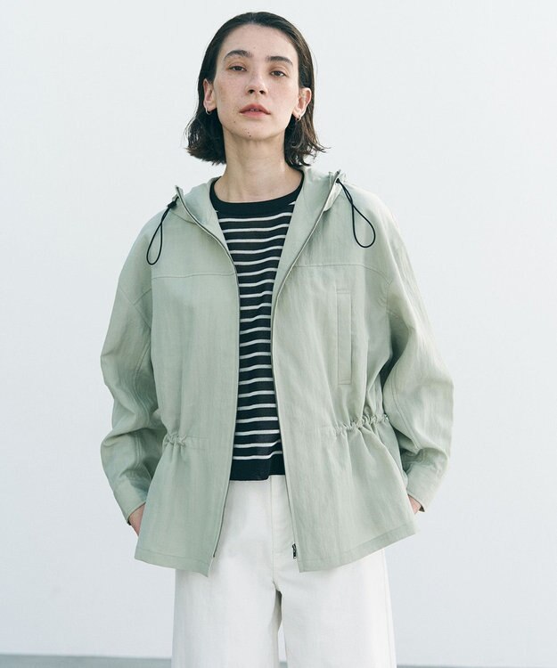 UNFILO ドロスト フーディブルゾン カーキ