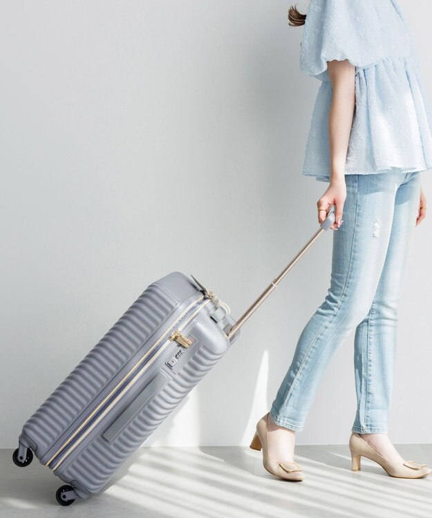 ACE BAGS & LUGGAGE 【雑誌掲載】 HaNT×Jewelna Rose コラボ スーツケース Mサイズ 06822 ハント ジュエルナローズ ラベンダーグレー