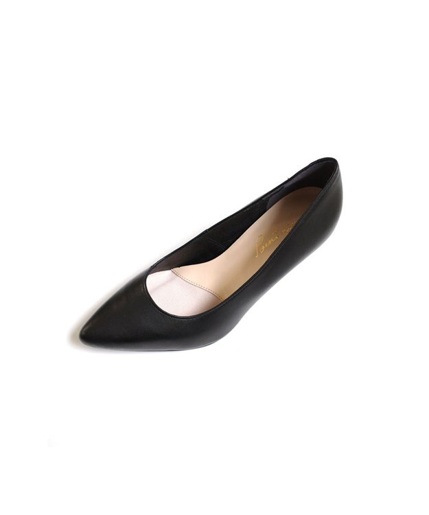 Pointer 日本製 ポインテッドトゥプレーンパンプス ブラック