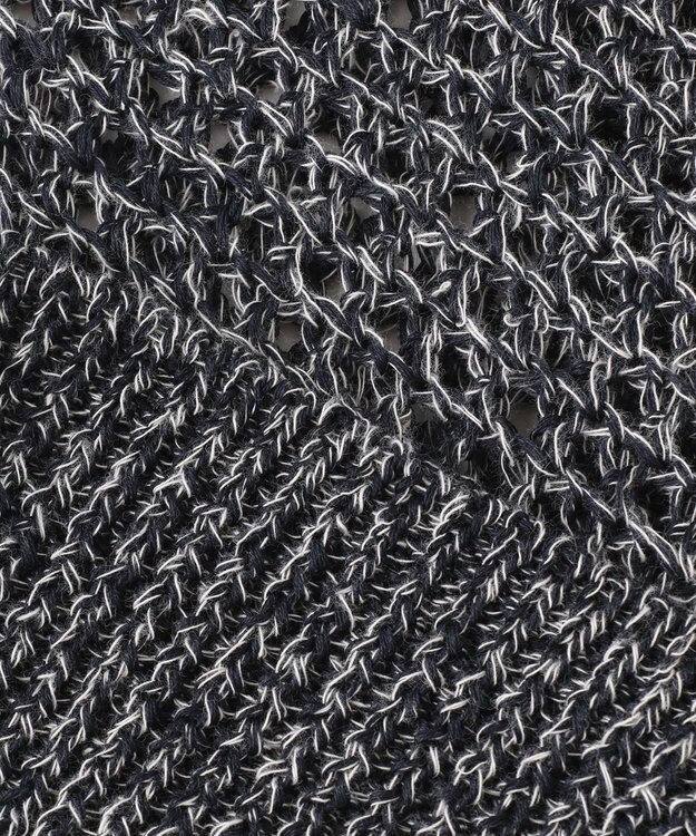 BEIGE， CACTUS / メッシュカーディガン Navy x White