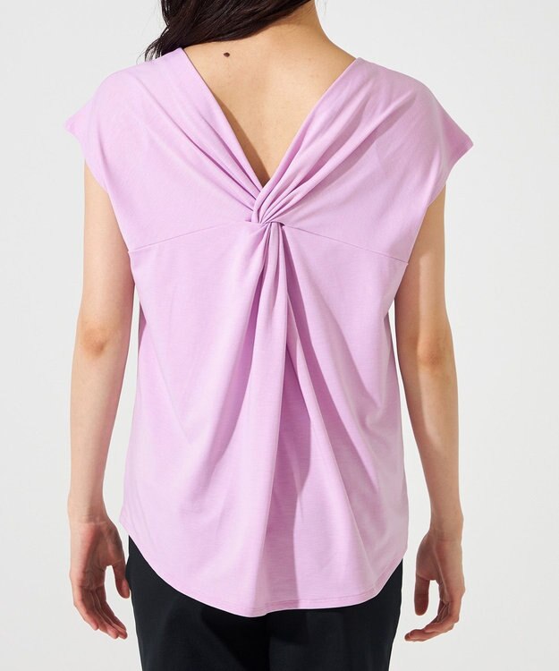 Chacott Chacott BALANCE ツイストアクセント2WayTシャツ アイリス