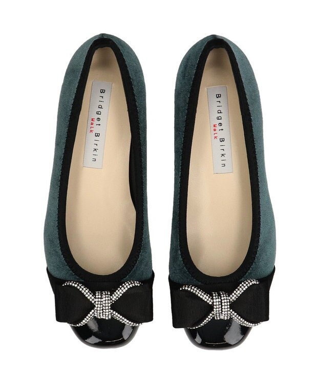 Bridget Birkin ＜3E＞【Bridget Birkin Walk】ジュエリーリボンウォーキングパンプス グレー雑材