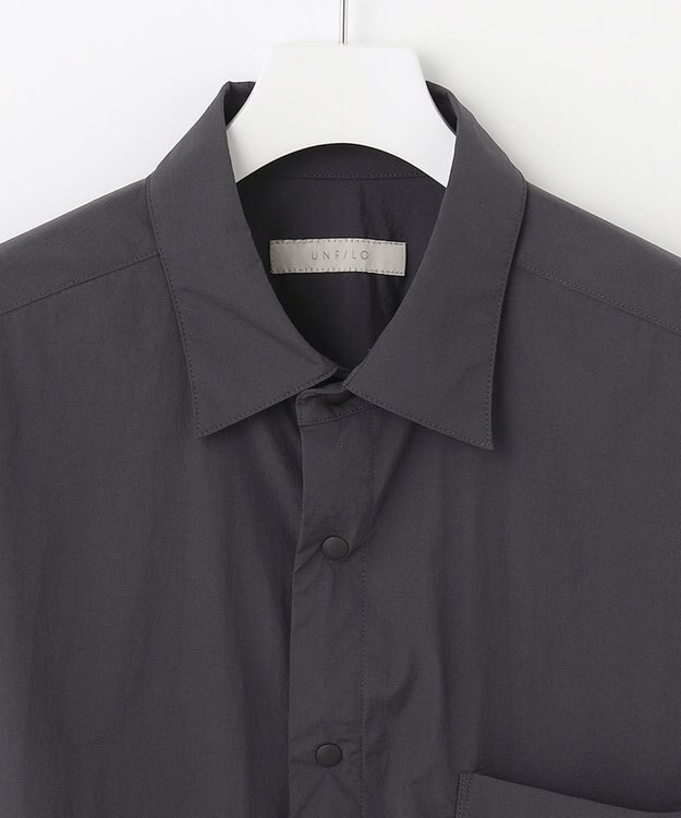 UNFILO MENS LIGHT MOVE 半袖シャツ チャコール