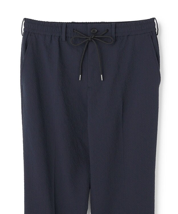 JOSEPH HOMME 【WEB・一部店舗限定】 エアーグリットサッカーストレッチ　ドロスト付テーパードパンツ / PEGG CONVERTIBLE ネイビー系