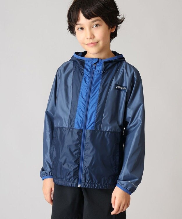 Columbia Columbia/ キッズアイテム/ バックボウルIIフーデッドウィンドブレーカー /コロンビア Dark Mountain Coll Navy Mountain Blue