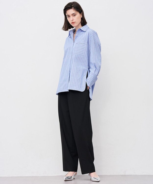 uncrave TRツイル ベーシックトラウザー ブラック