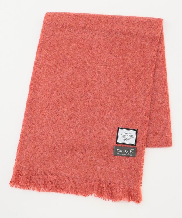 J.PRESS YORK STREET 【UNISEX】大判マフラー ピンク系