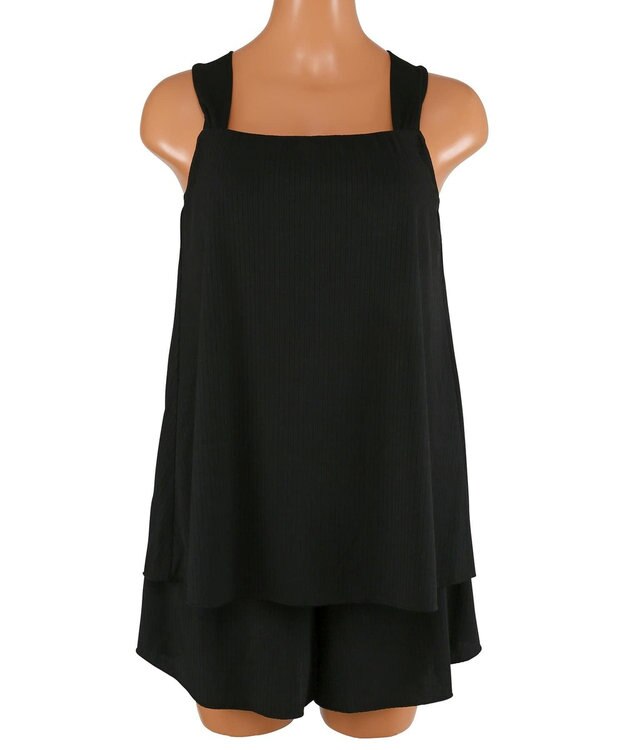 San-ai Resort（三愛水着楽園） WEB限定商品　タンキニキュロパンセット水着　9M・11L　【San-ai Resort（サンアイリゾート）】 ブラック