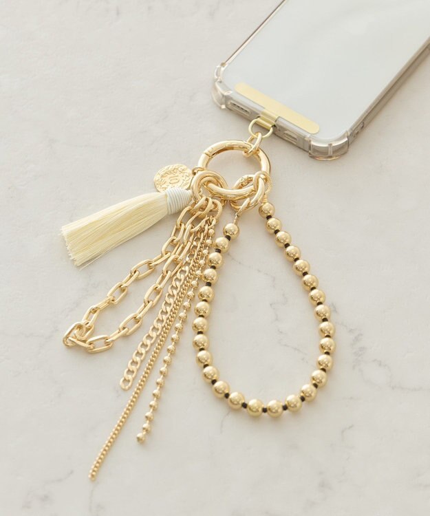 AMERICAN HOLIC タッセルマルチチャームストラップ Gold