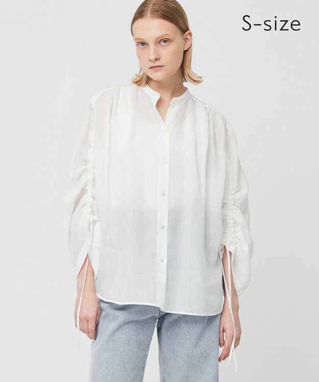 BEIGE， 【S-size】LILAC / シアーブラウス White