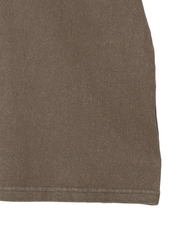 Green Parks スティッチ／ウ゛ィンテージ風ピグメントＴシャツ Brown
