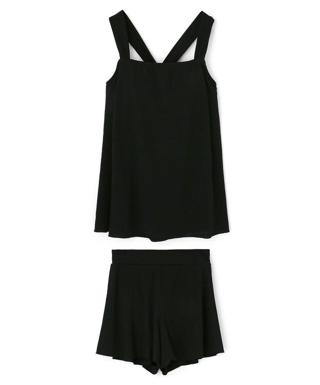 San-ai Resort（三愛水着楽園） WEB限定商品　タンキニキュロパンセット水着　9M・11L　【San-ai Resort（サンアイリゾート）】 ブラック