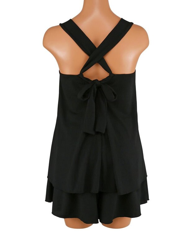 San-ai Resort（三愛水着楽園） WEB限定商品　タンキニキュロパンセット水着　9M・11L　【San-ai Resort（サンアイリゾート）】 ブラック