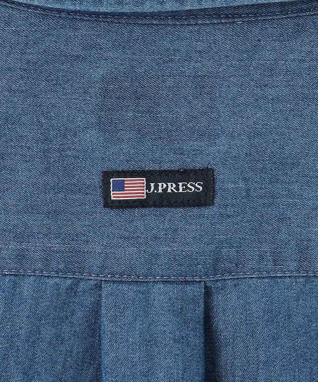 J.PRESS KIDS 【140-170cm】4.5オンス TC デニム 半袖シャツ ネイビー系