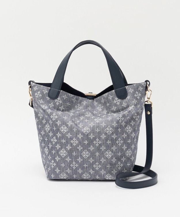 russet ナイロンジャガード2WAYミニトートバッグ(SF-260) Denim