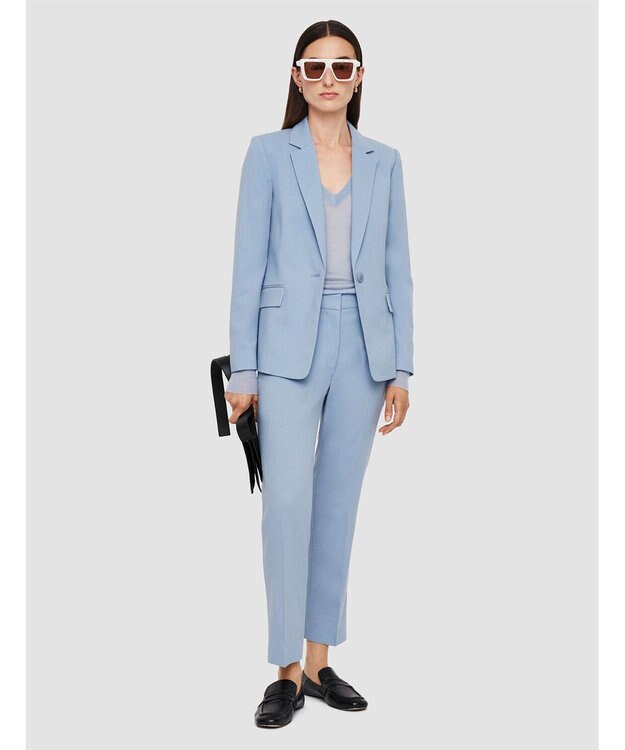 JOSEPH テーラリングクレープ　シングルブレストジャケット Faded Sky