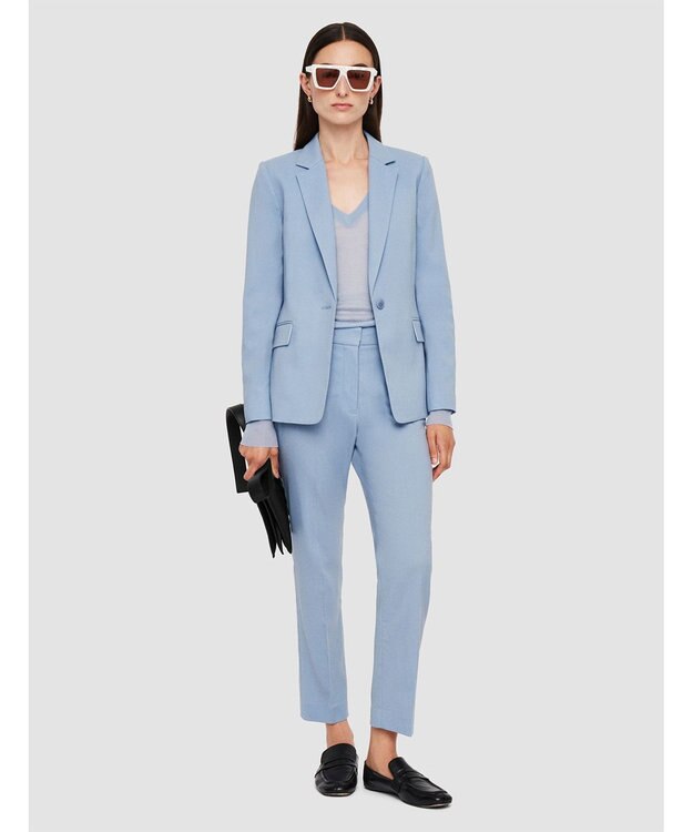 JOSEPH テーラリングクレープ　シングルブレストジャケット Faded Sky