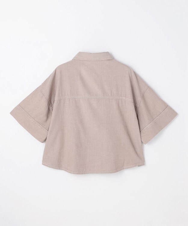 ANY L ライトオンスデニムシャツ ベージュ