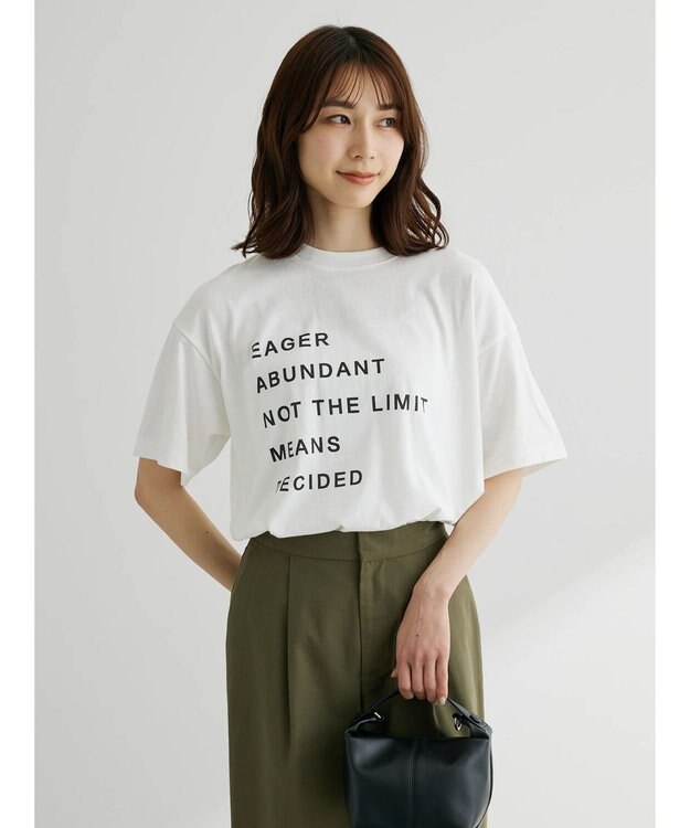 Green Parks ５段ロゴボックスＴシャツ Off White